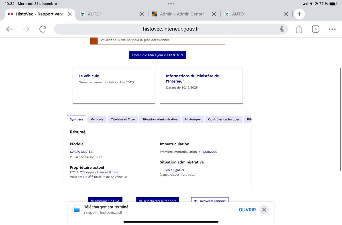 Dacia Duster d'occasion