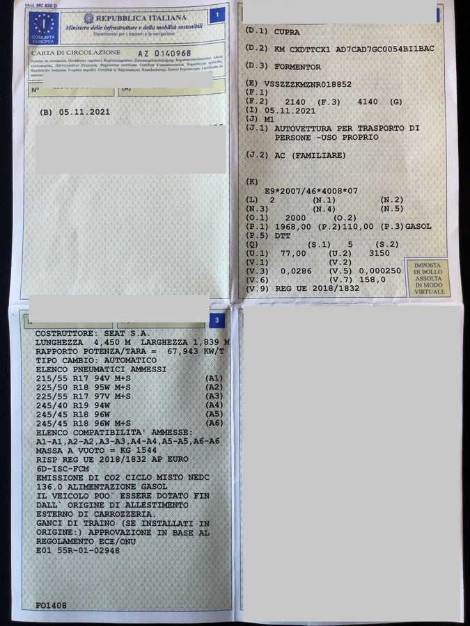 Cupra Formentor d'occasion