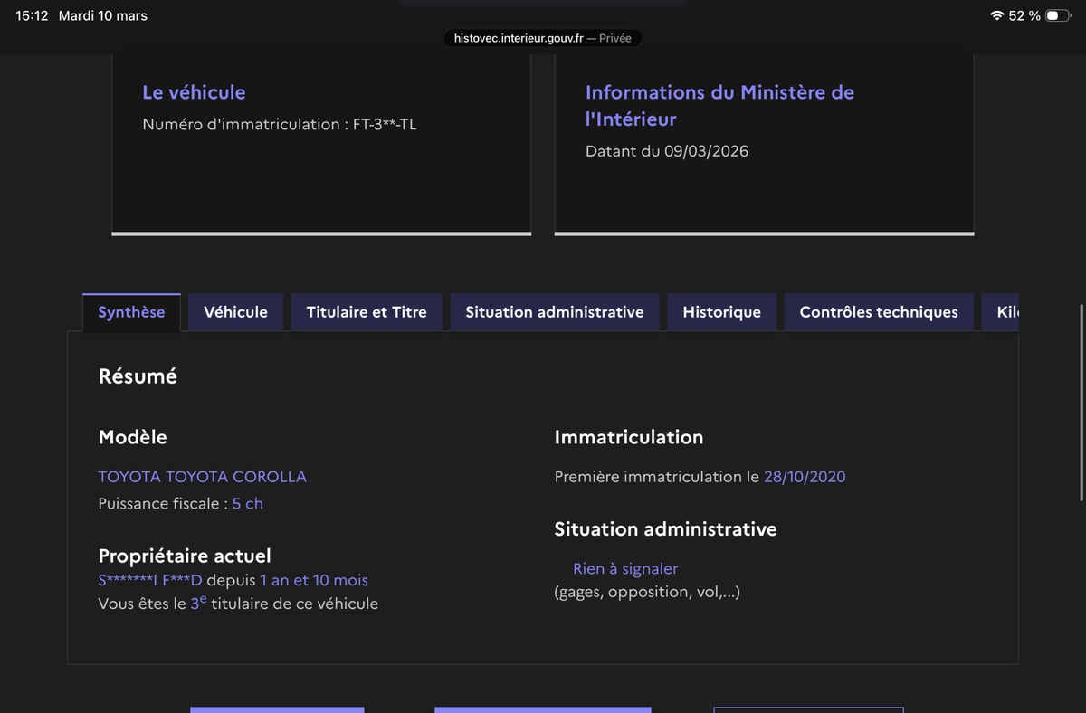 Toyota Corolla d'occasion