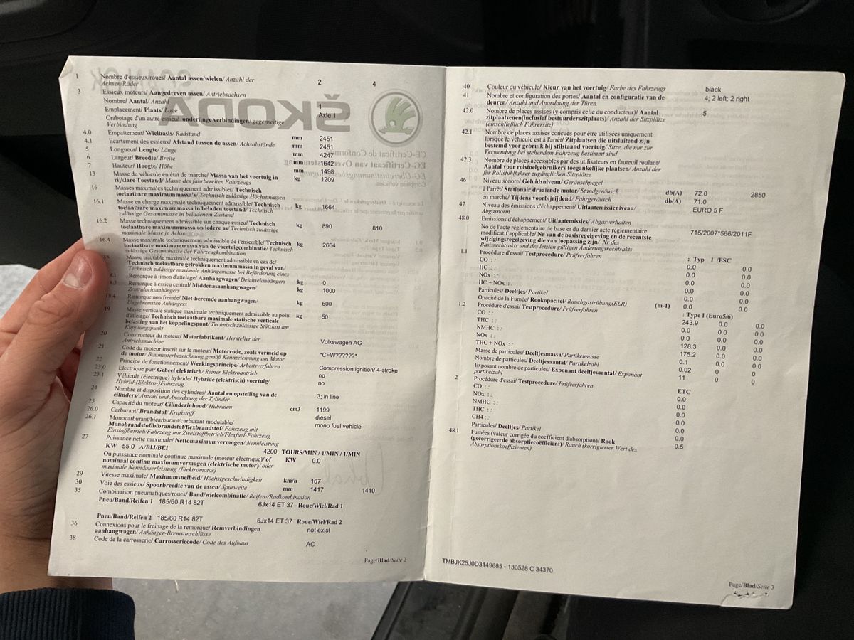 Skoda Fabia 1.2 TDI Greenline