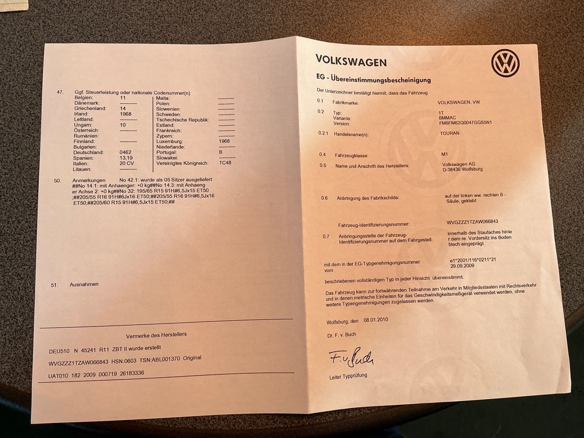 Volkswagen Touran d'occasion