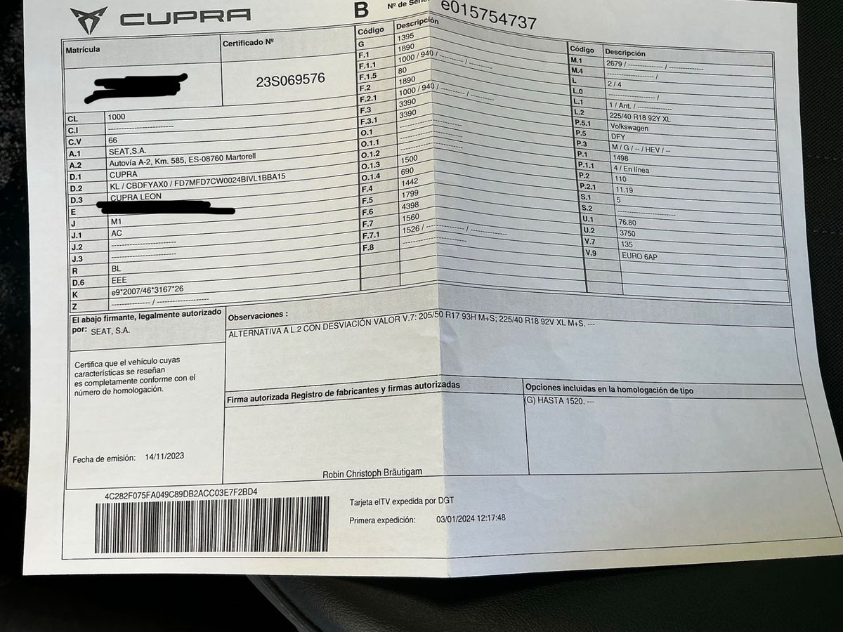 Cupra Leon d'occasion