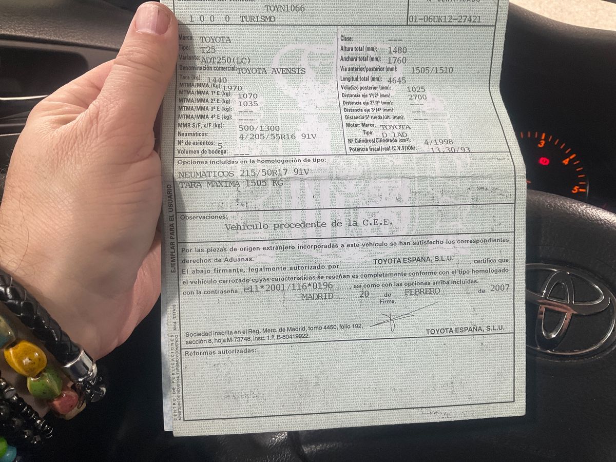 Toyota Avensis d'occasion