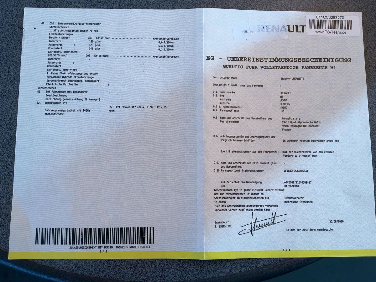 Renault Wind 1.2 Night & Day