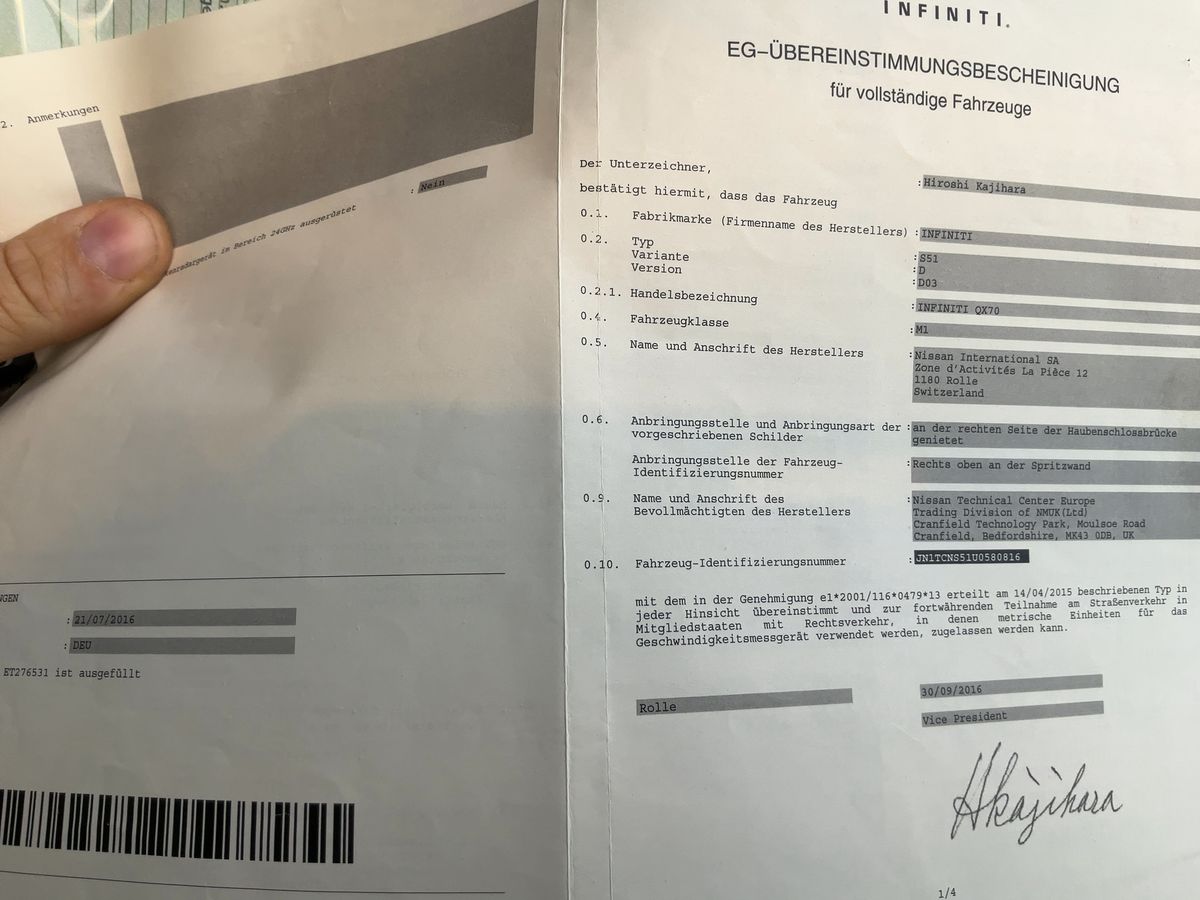 Infiniti QX70 d'occasion