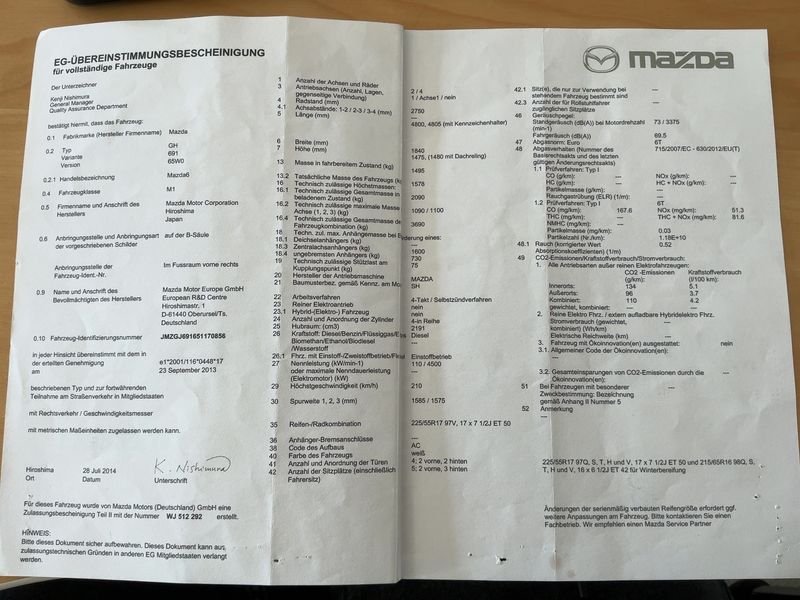 Mazda 6 2.2 Turbodiesel Center-Line — zdjęcie 16