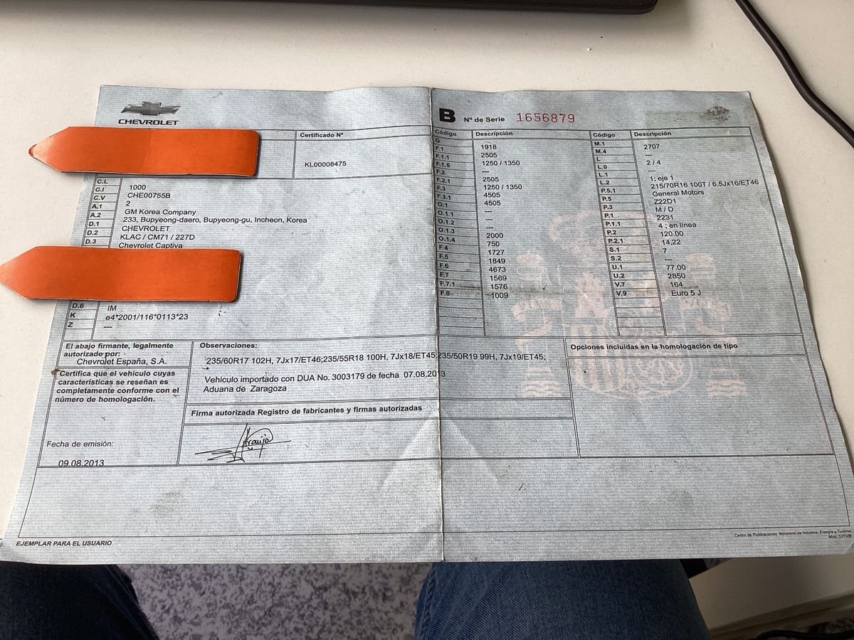 Chevrolet Captiva 2.2 Diesel D LT 2WD