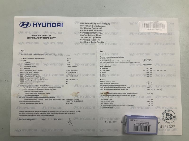 Hyundai Staria 2.2 CRDi Signature 4WD — zdjęcie 16