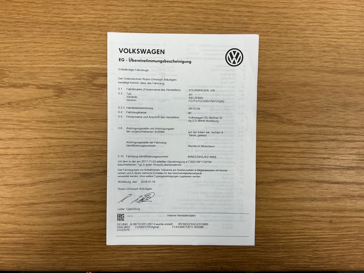 Volkswagen Arteon d'occasion