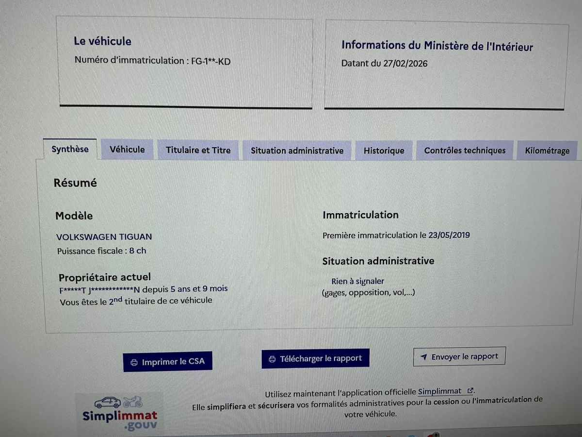 Volkswagen Tiguan d'occasion