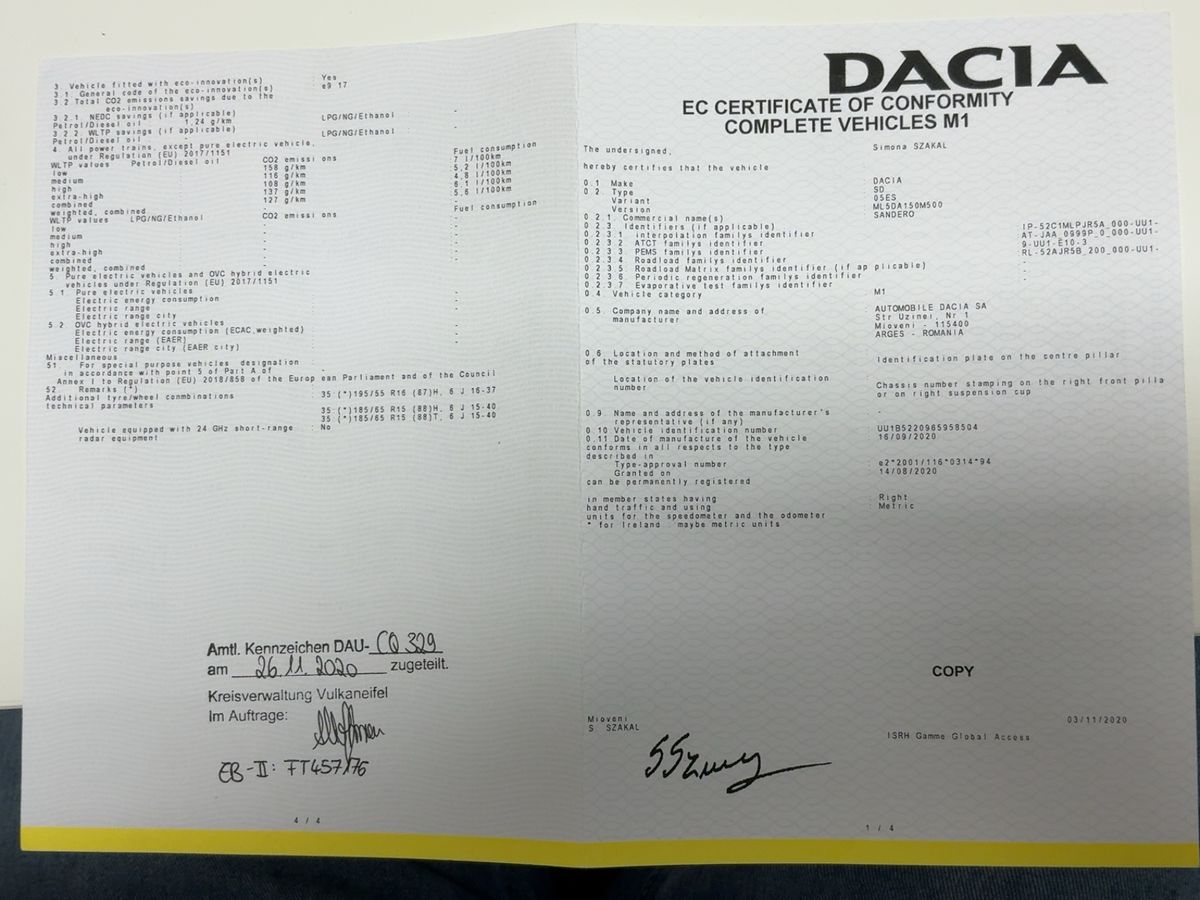 Dacia Sandero d'occasion
