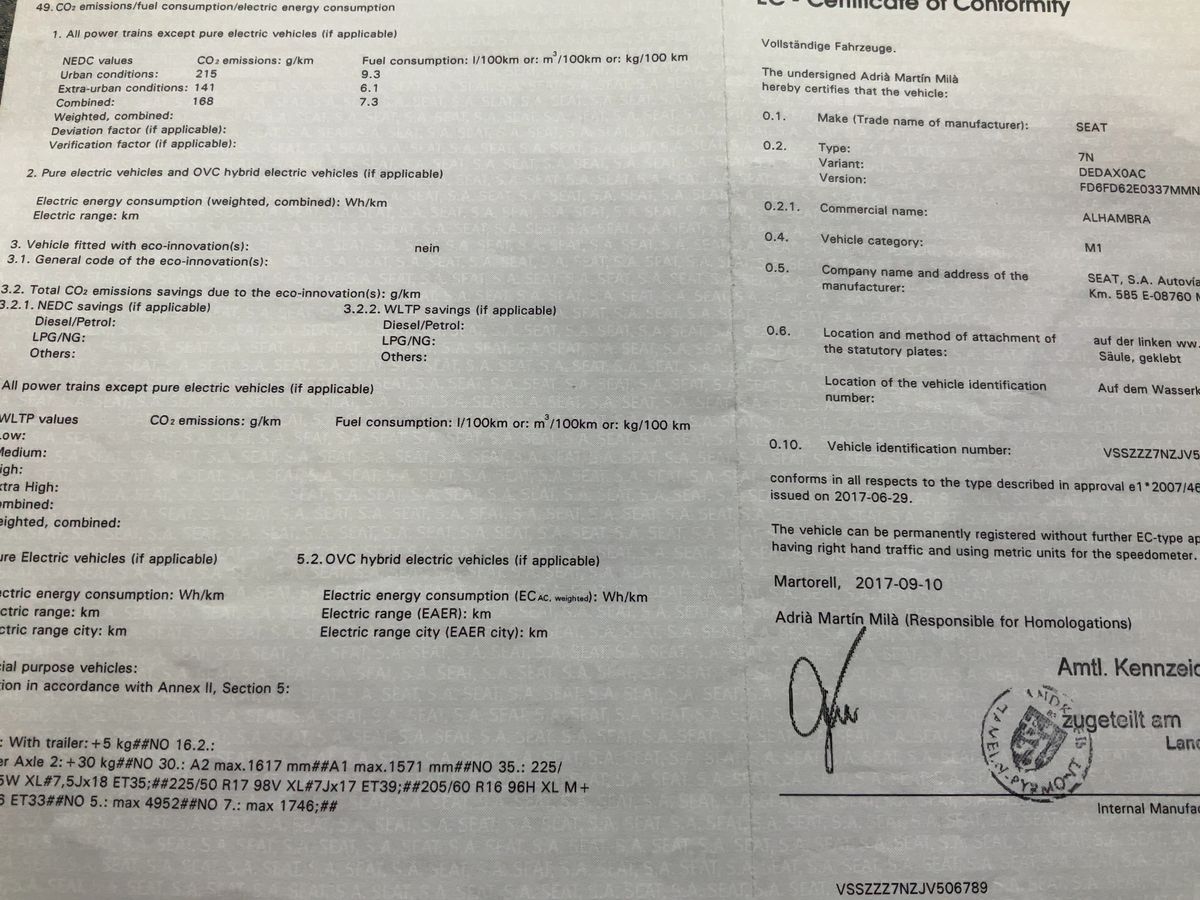 Seat Alhambra d'occasion