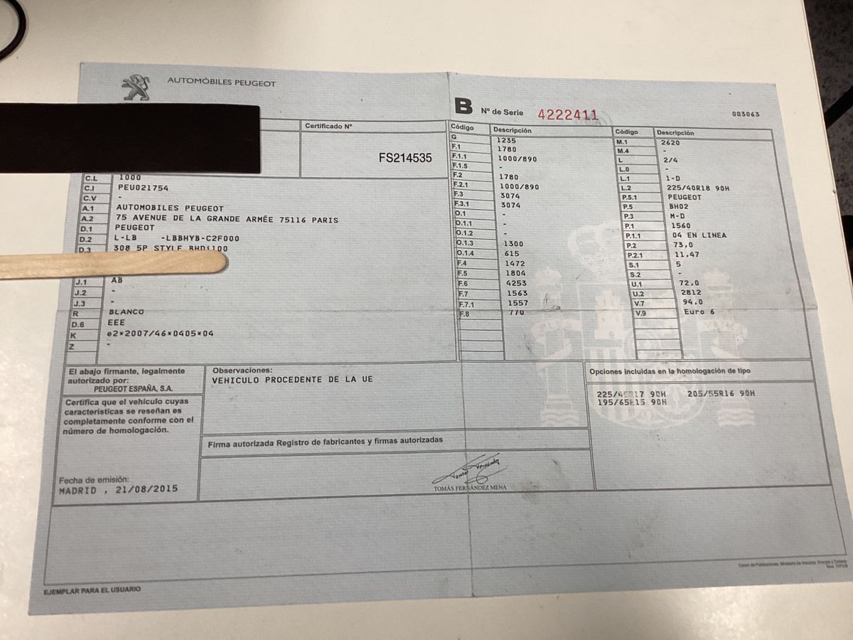 Peugeot 308 1.6 Blue-HDi Style