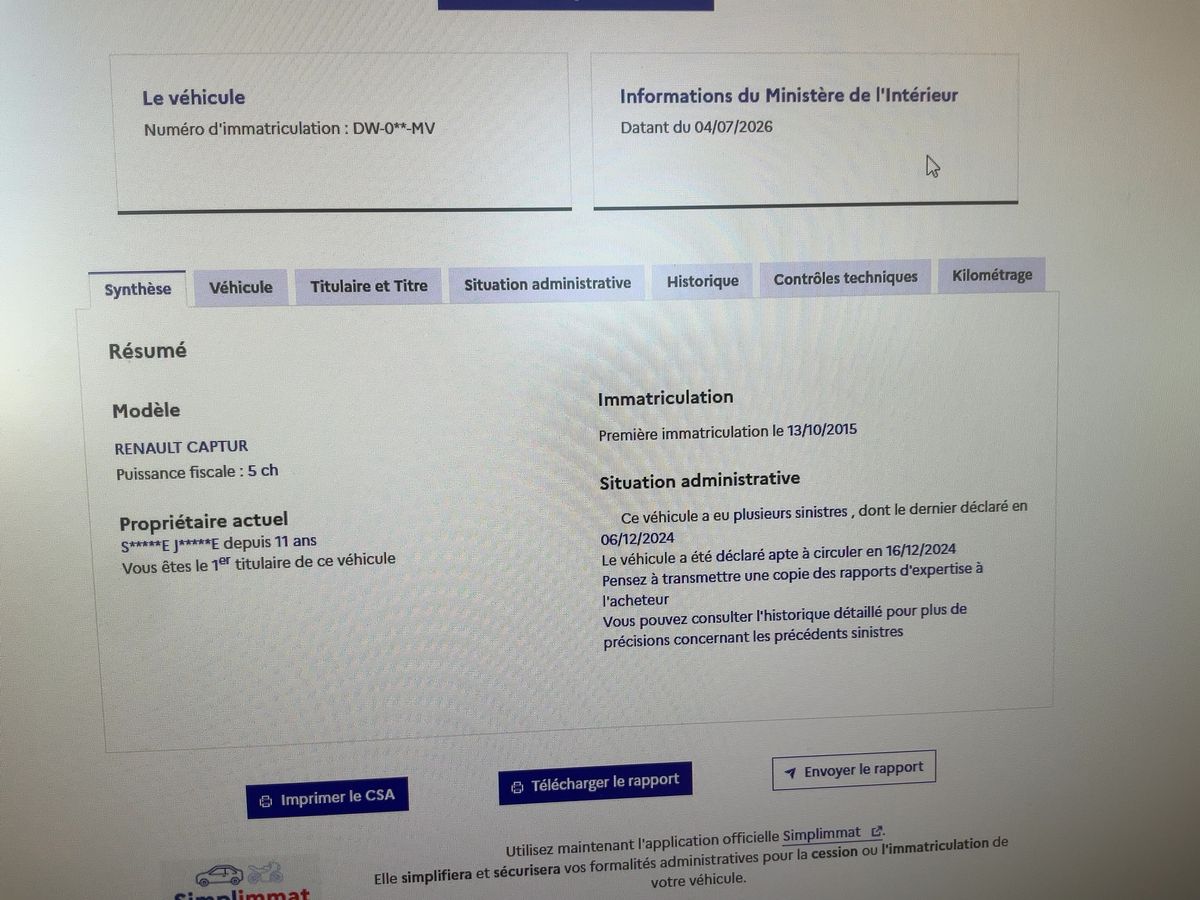 Renault Captur d'occasion