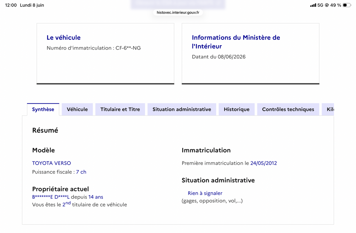 Toyota Verso d'occasion