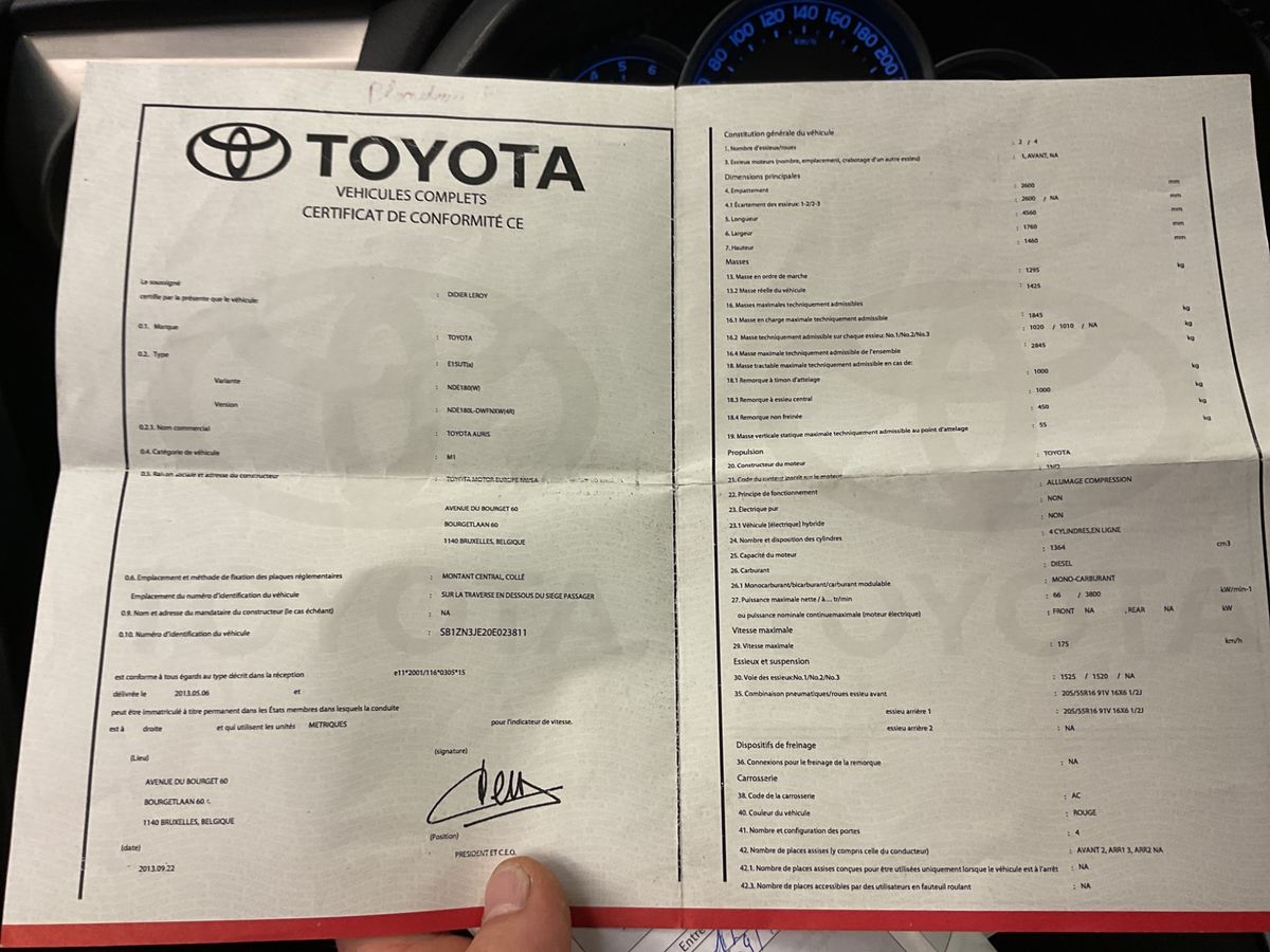 Toyota Auris d'occasion