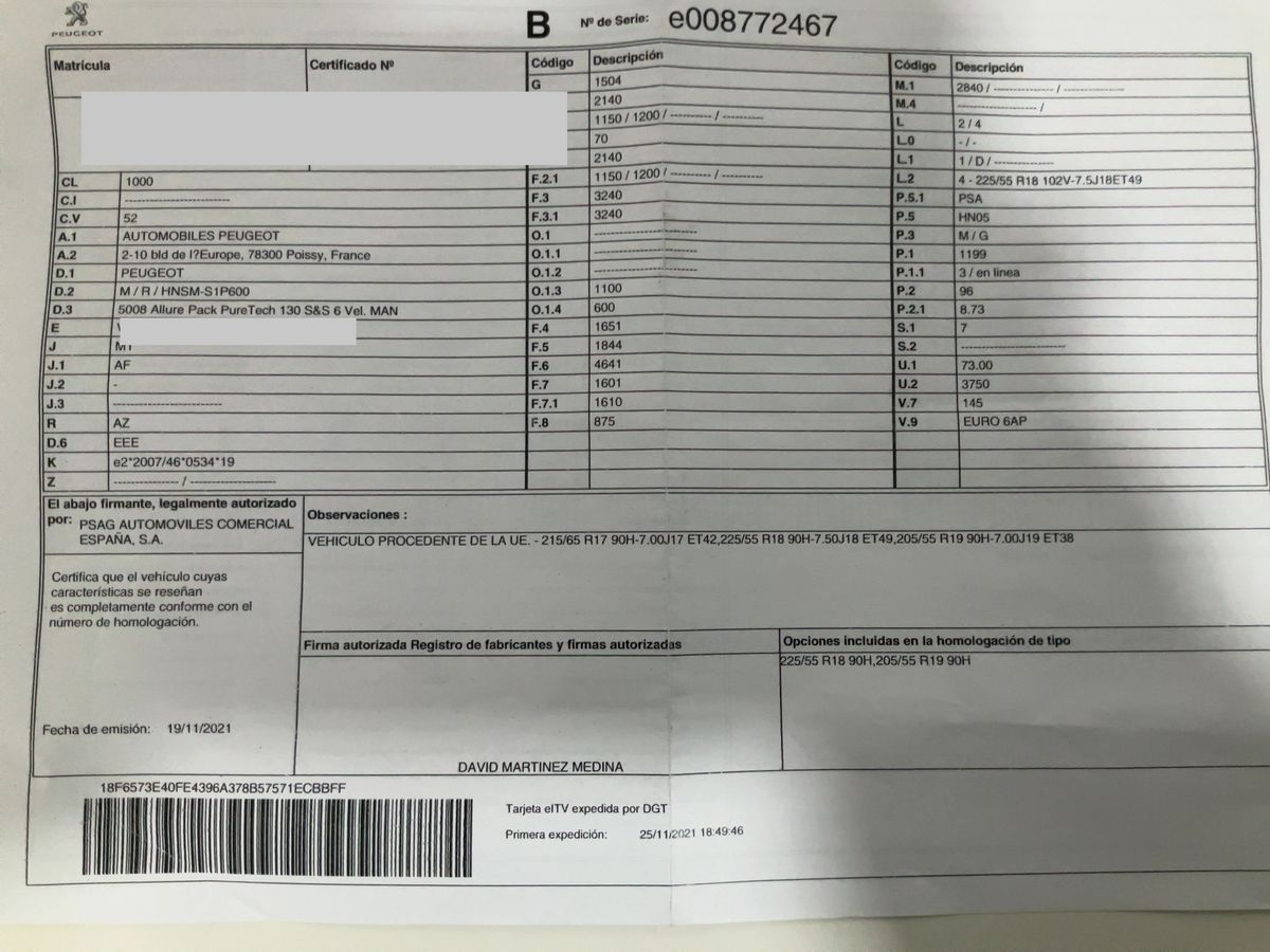 Peugeot 5008 d'occasion