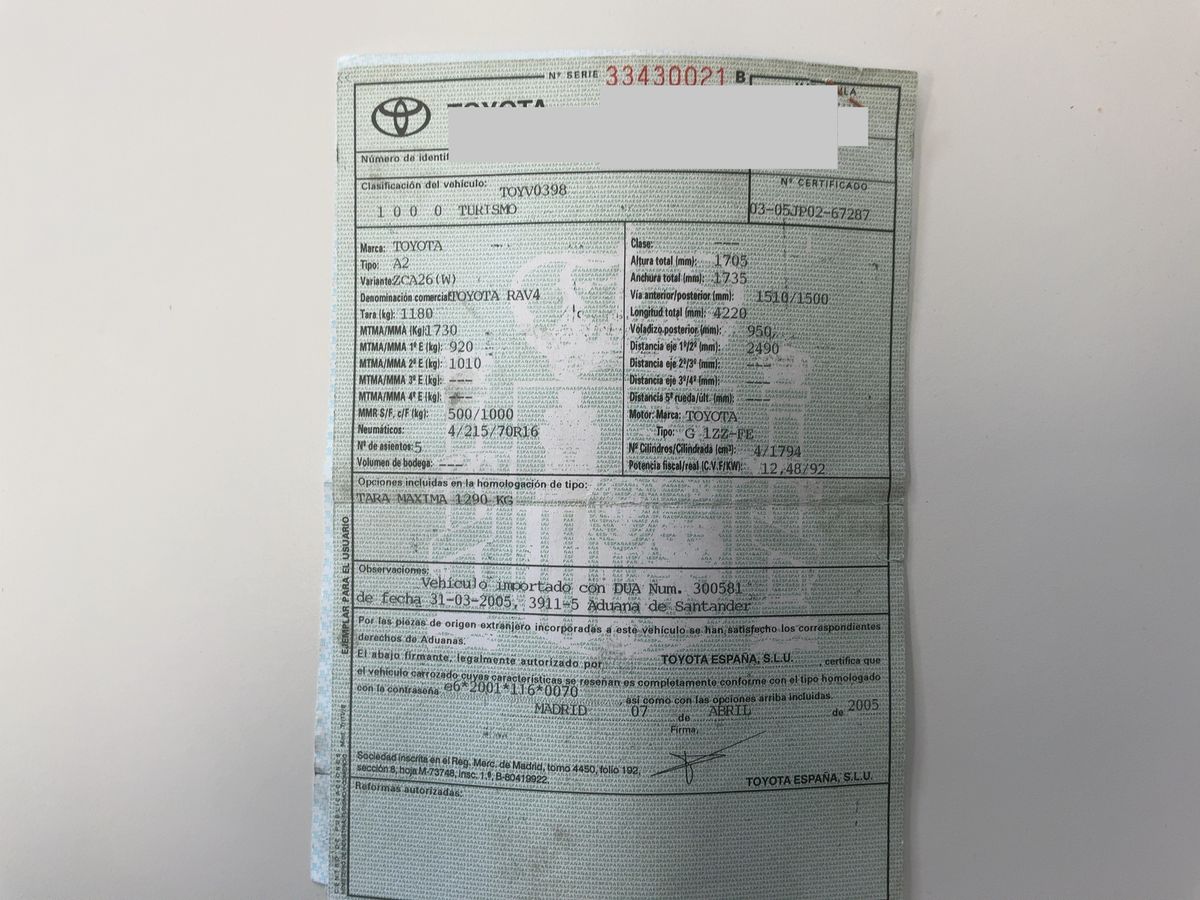 Toyota RAV d'occasion