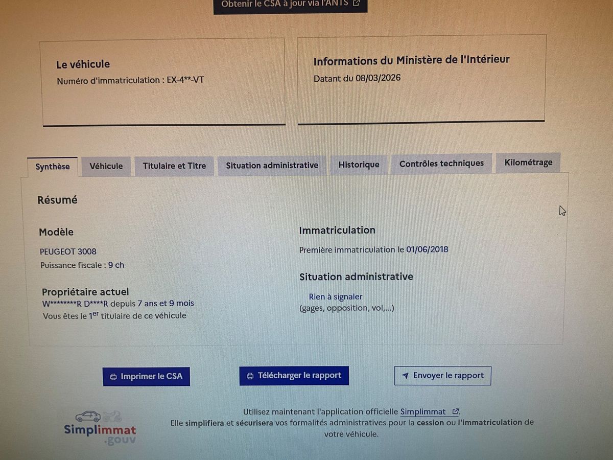 Peugeot 3008 d'occasion