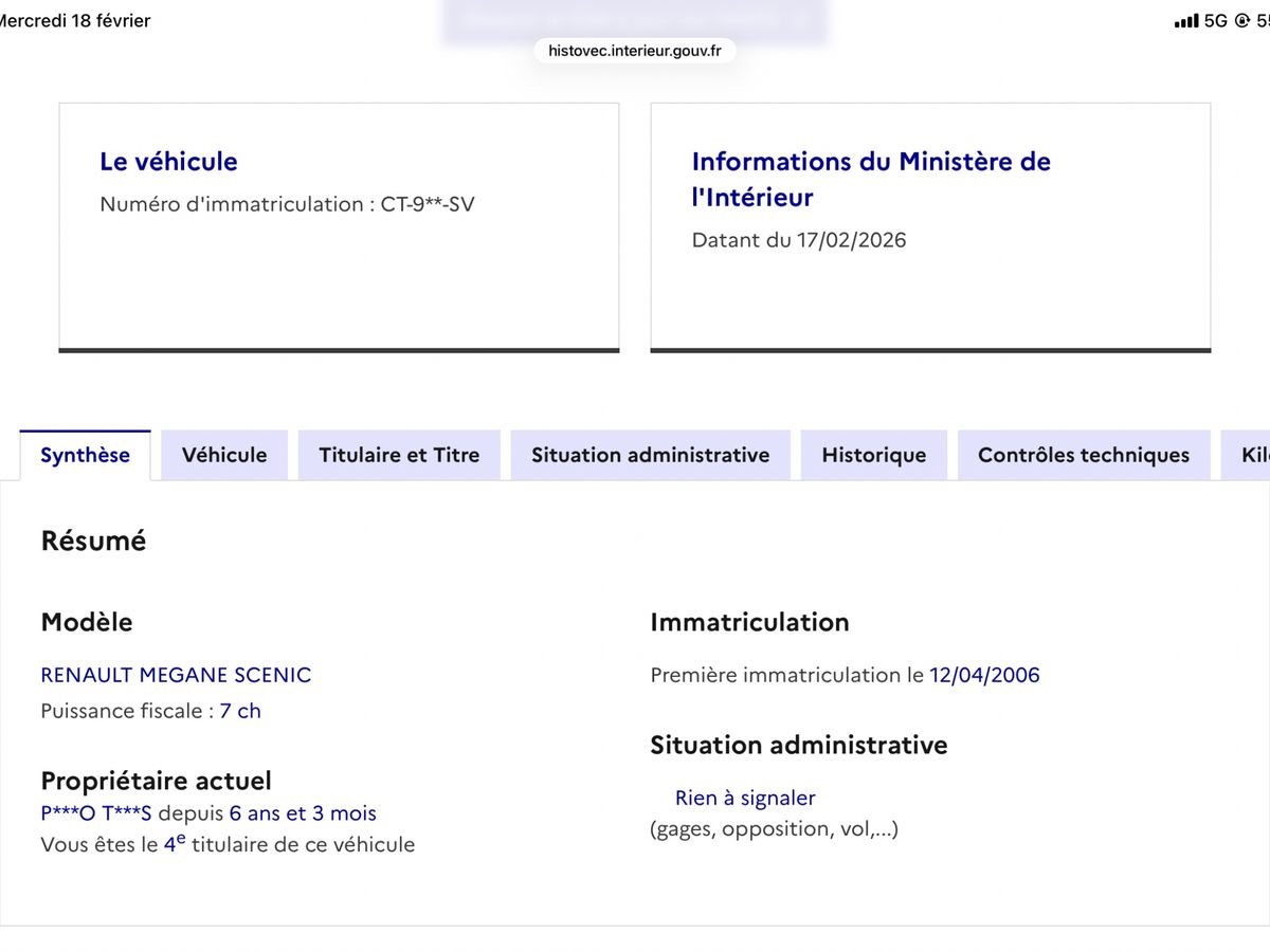 Renault Scenic d'occasion