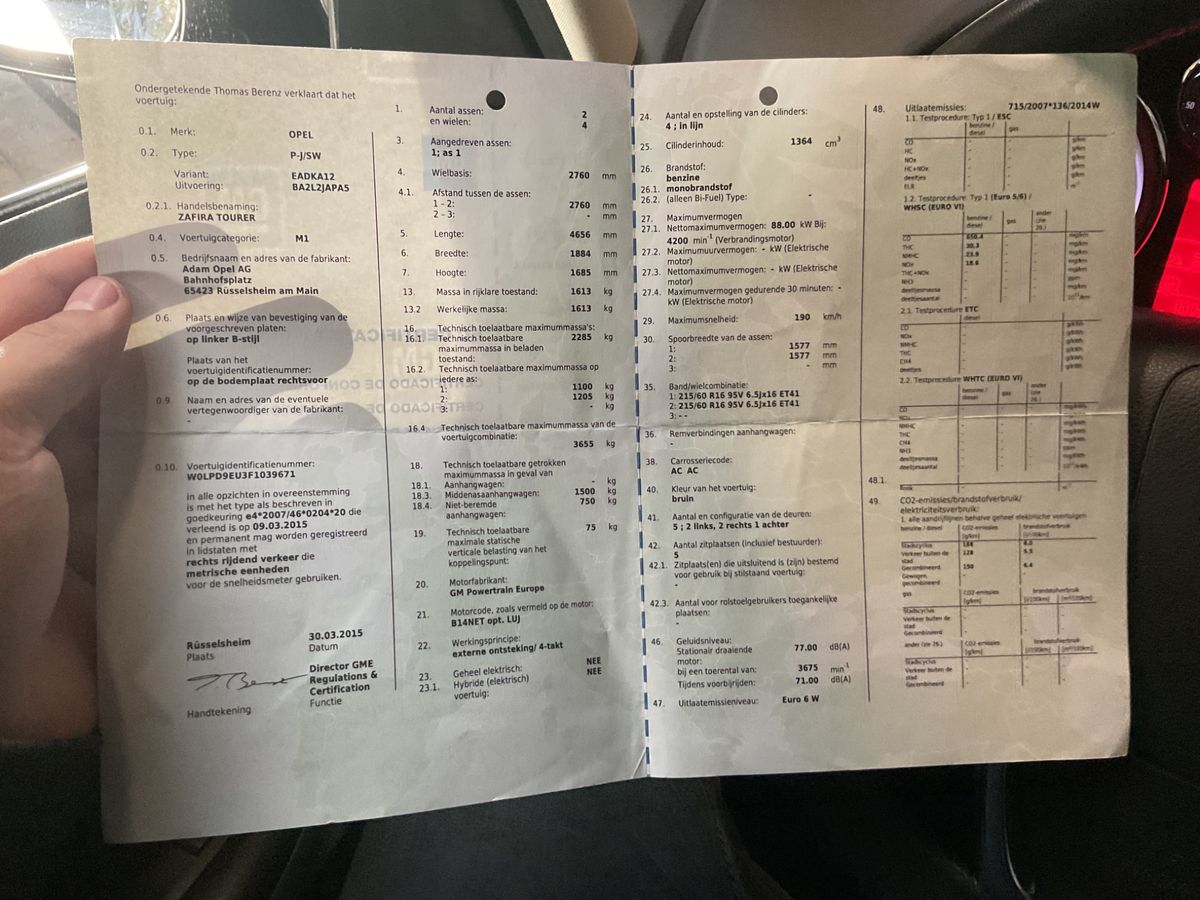 Opel Zafira Tourer 1.4 Turbo Edition