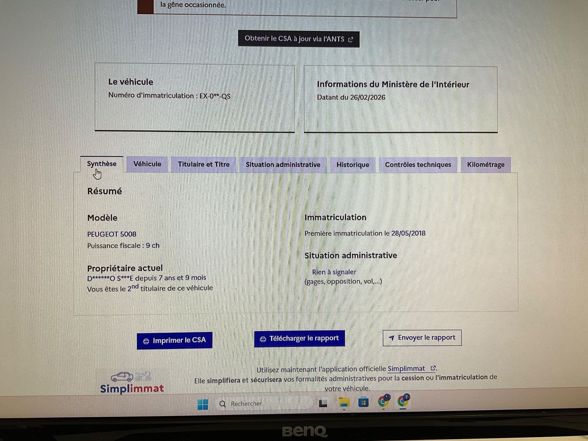 Peugeot 5008 d'occasion