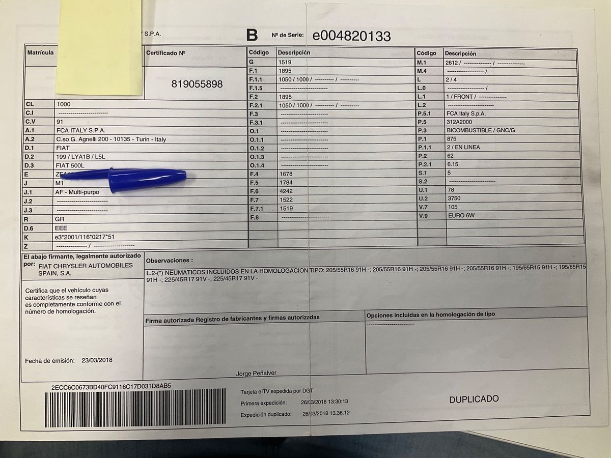 Fiat 500L d'occasion