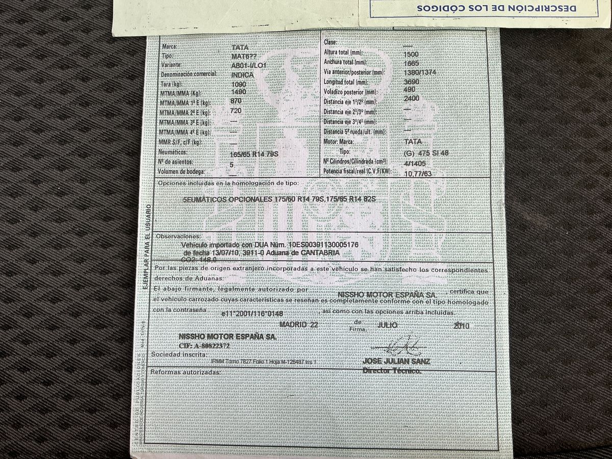 Tata Indica d'occasion