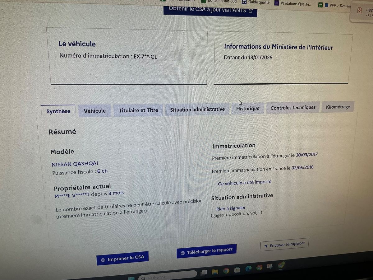 Nissan Qashqai d'occasion