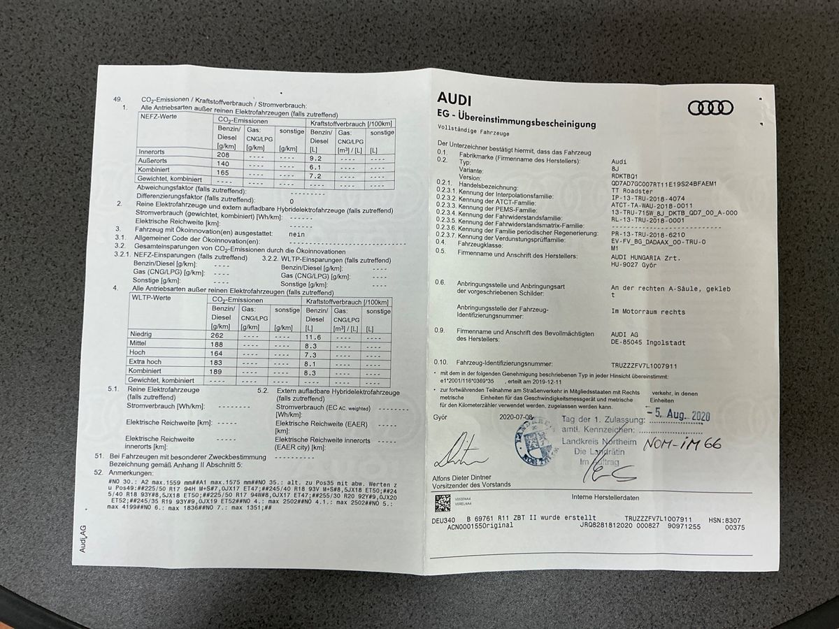 Audi TT 45 TFSI quattro