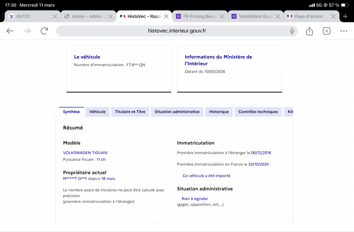 Volkswagen Tiguan d'occasion