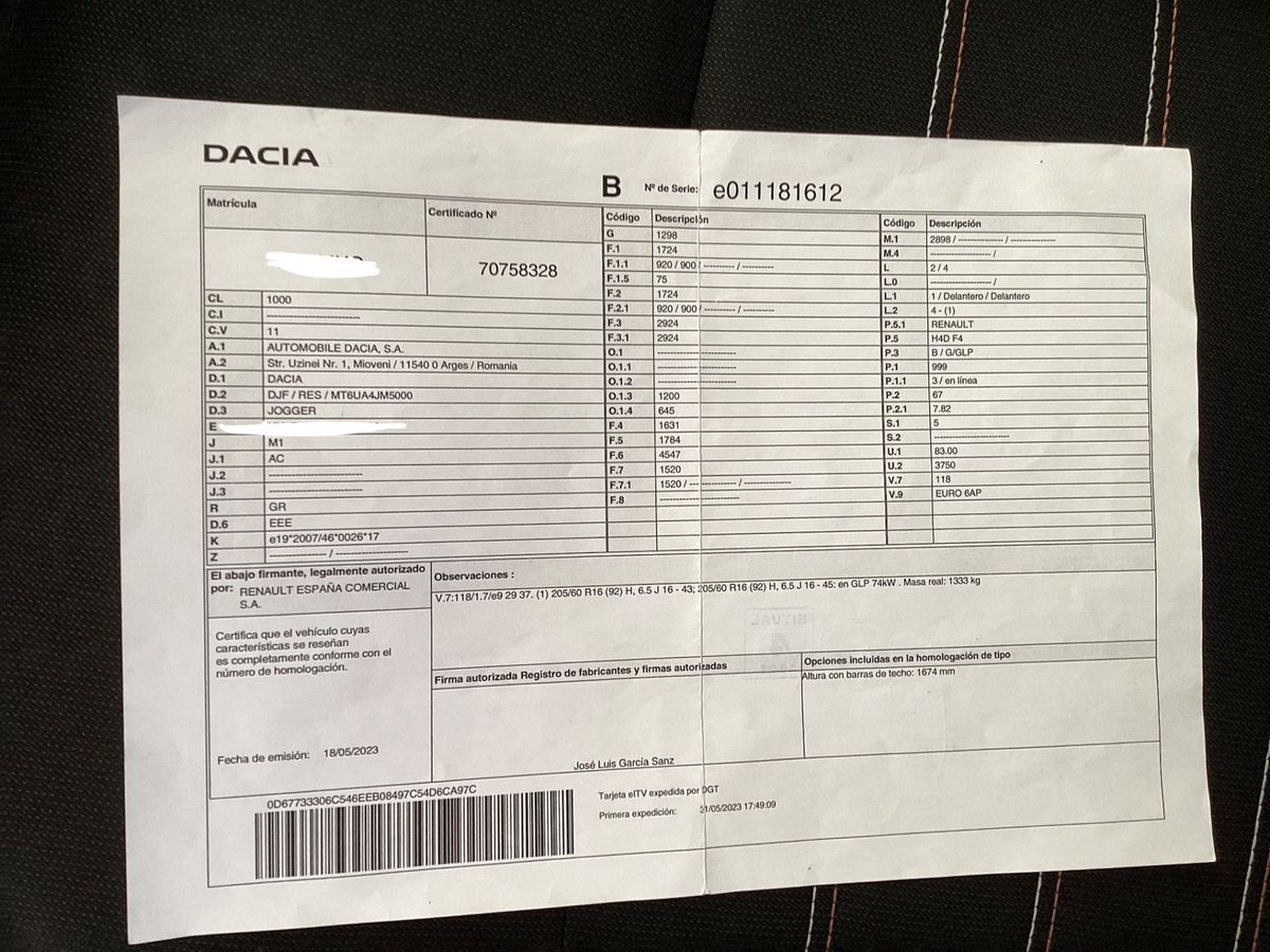 Dacia Jogger d'occasion