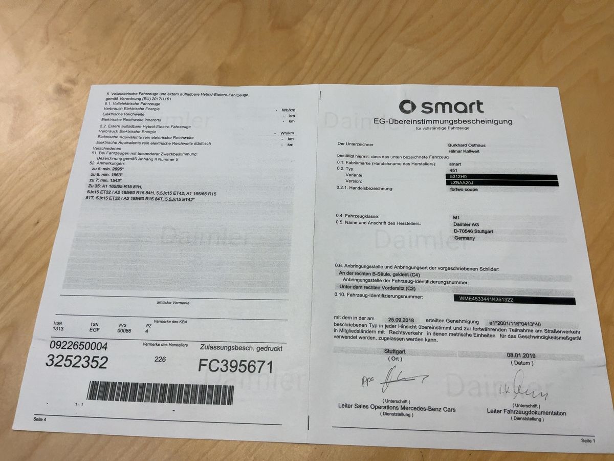 Smart fortwo d'occasion