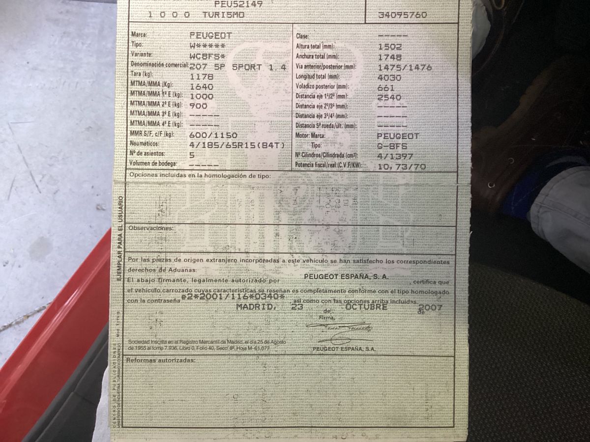 Peugeot 207 1.4 VTi Sport