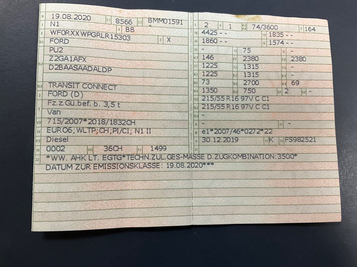 Ford Transit Connect 1.5 EcoBlue TDCi Kasten Trend