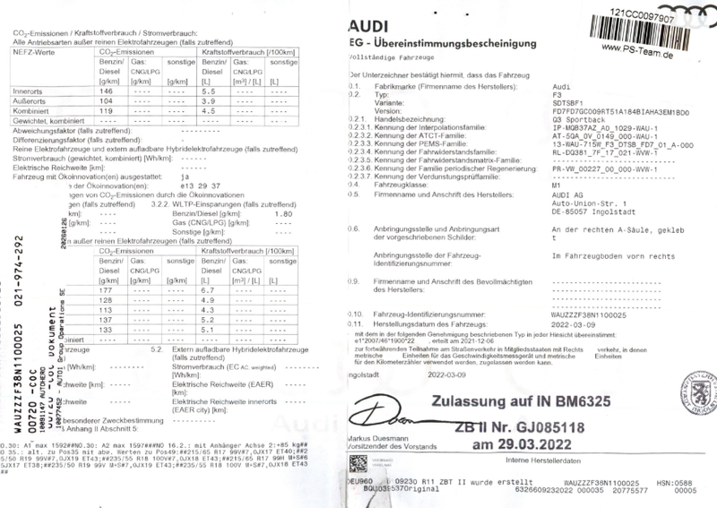 Audi Q3 Sportback 35 TDI S line — zdjęcie 16