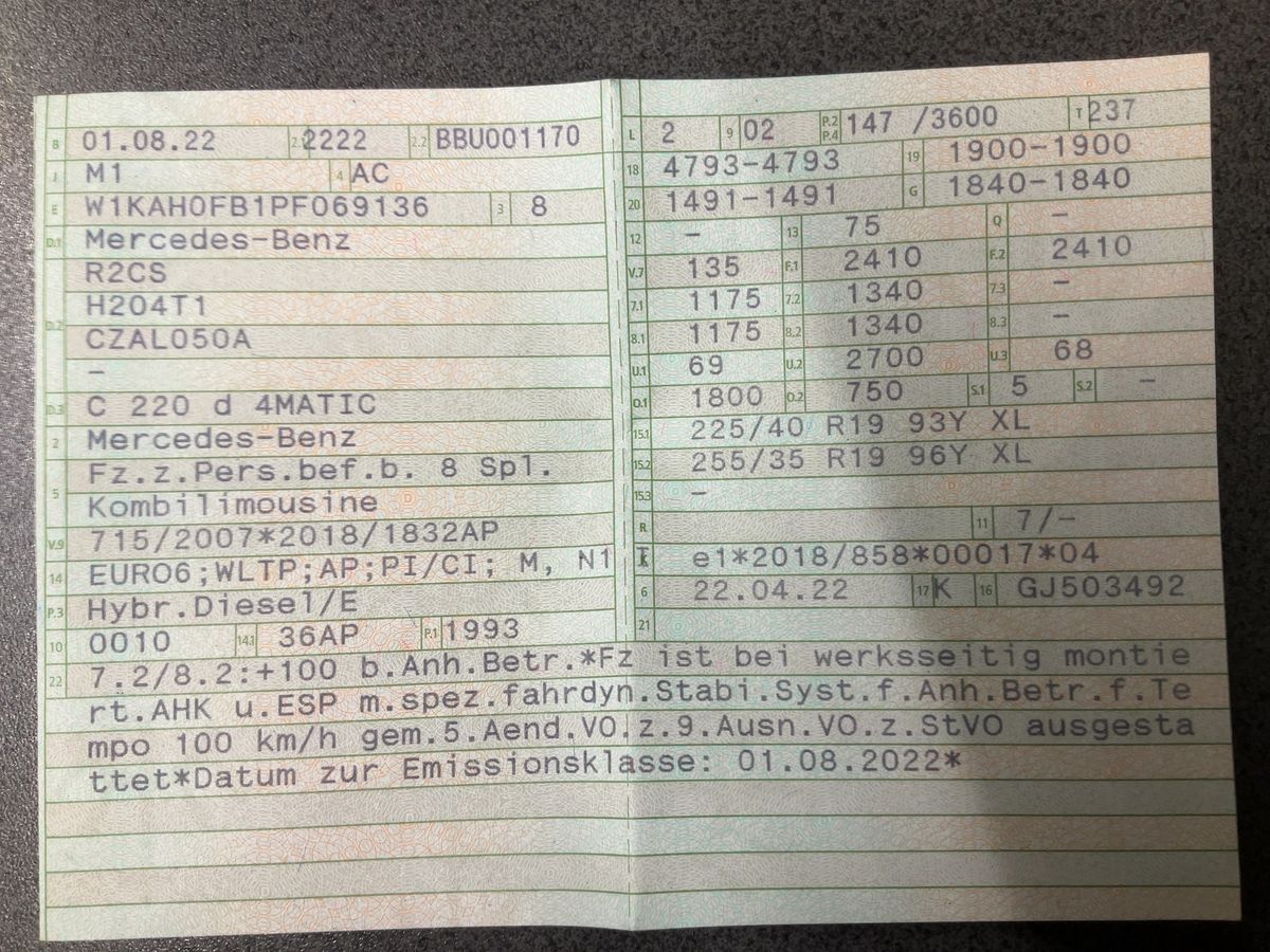 Mercedes-Benz C-Klasse C 220 d Mild-Hybrid T 4Matic AMG Line