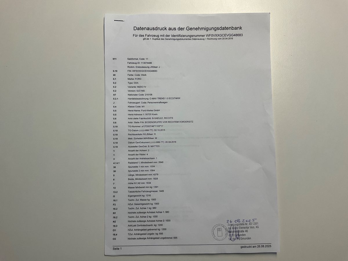 Ford C-Max 1.0 EcoBoost Trend