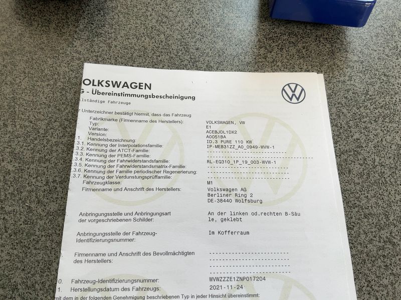 Volkswagen ID.3 electric drive 110 kW Pure Performance — zdjęcie 16