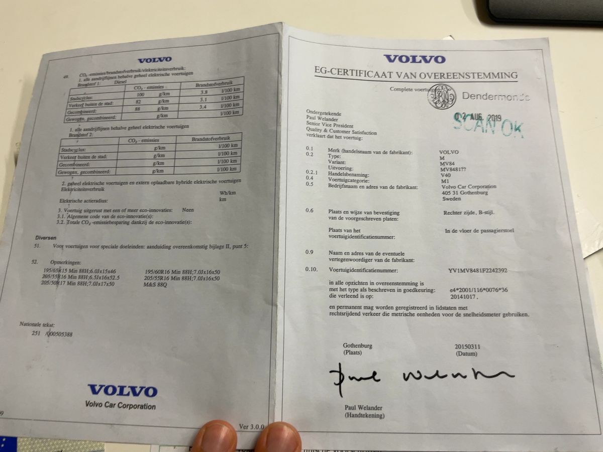 Volvo V40 d'occasion