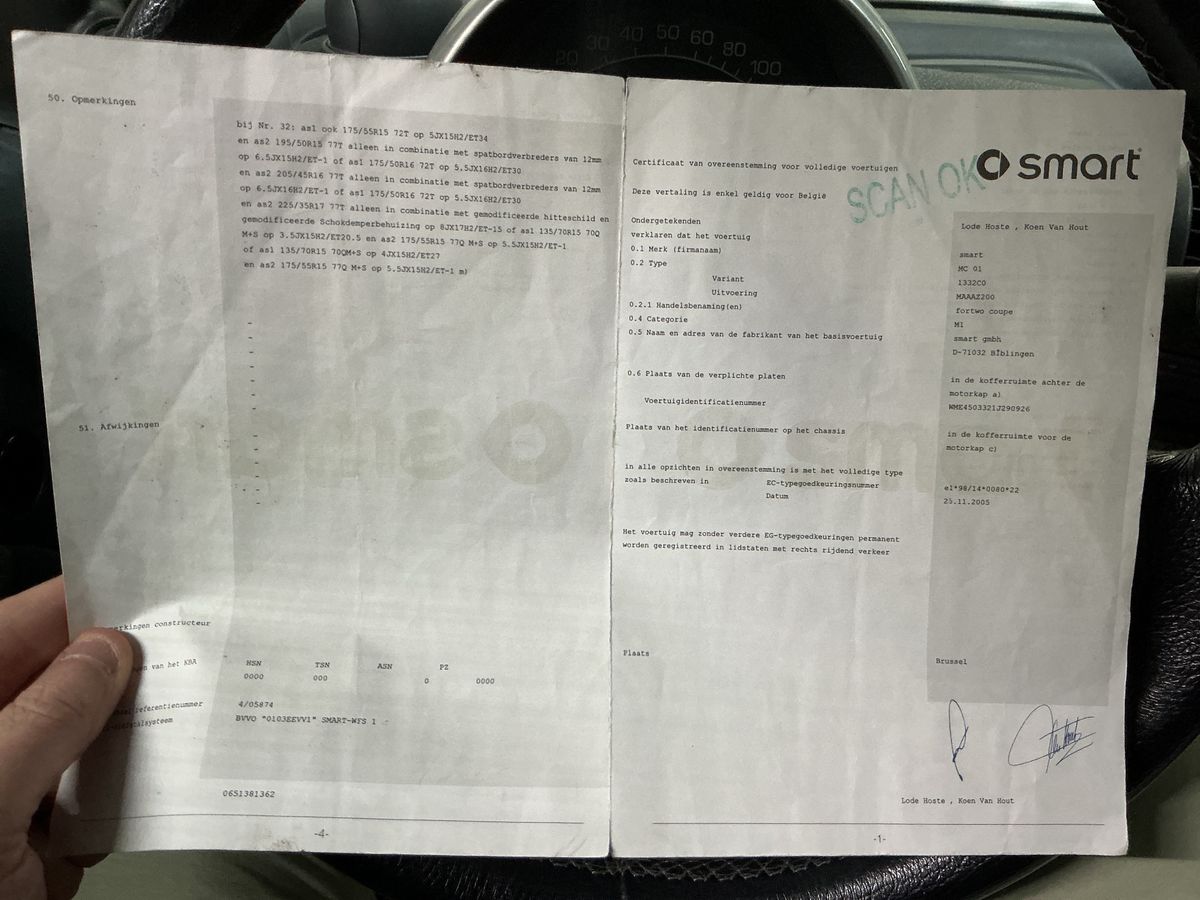 Smart fortwo d'occasion