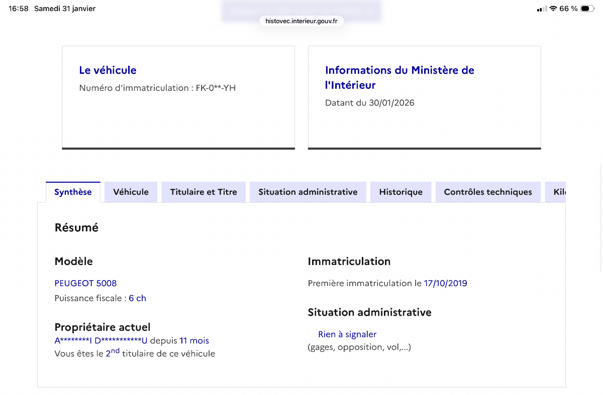 Peugeot 5008 d'occasion