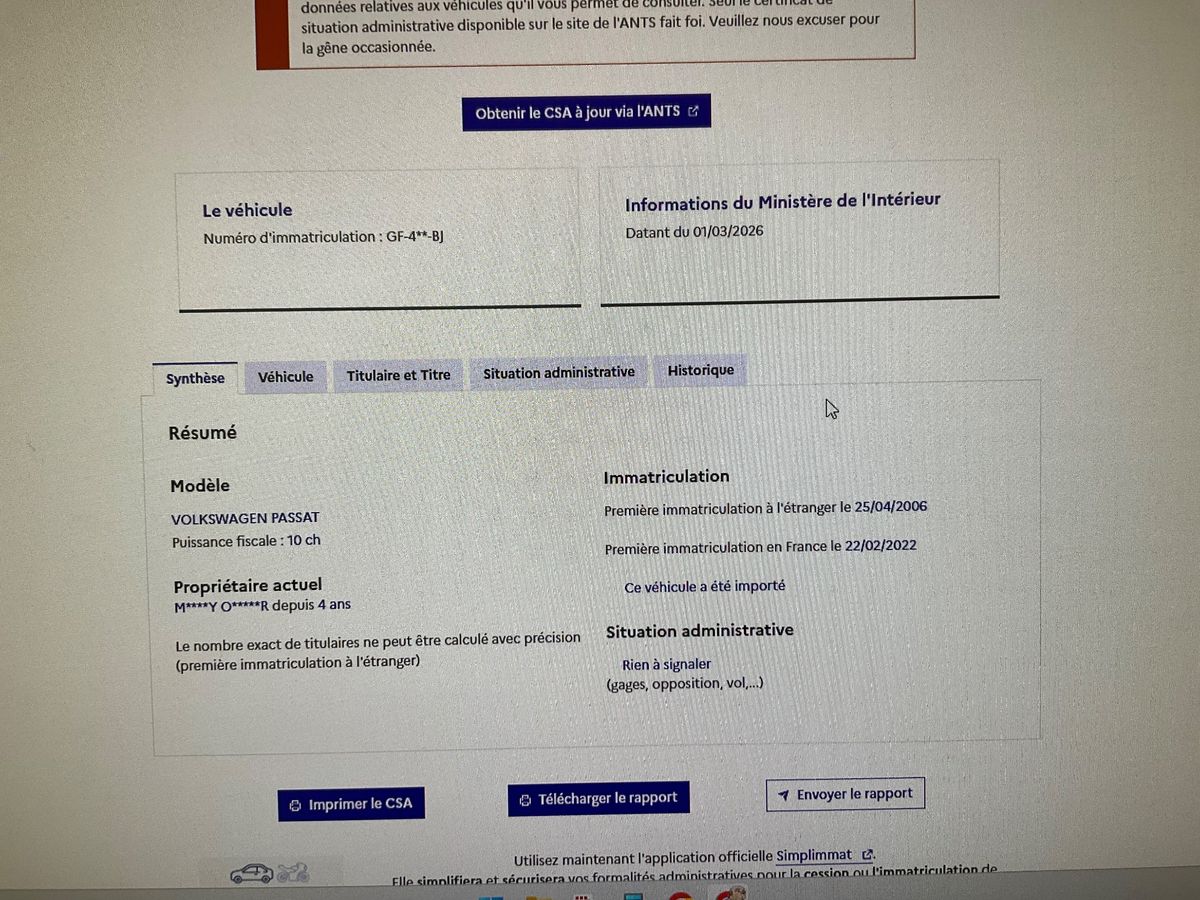 Volkswagen Passat d'occasion