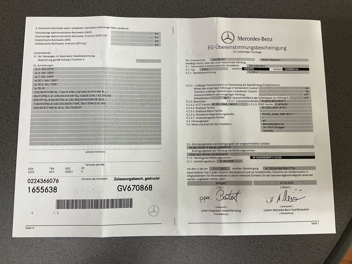 Mercedes-Benz C-Klasse C 220 d T AMG Line