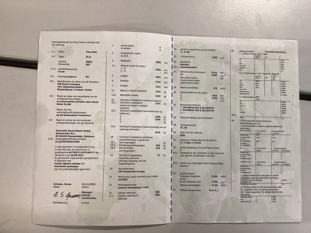 Chevrolet Cruze 1.4 LS
