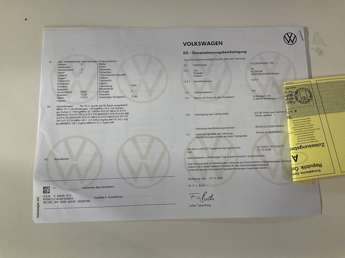 Volkswagen Golf VI 1.6 Trendline