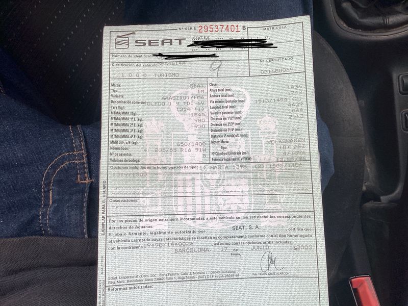 Seat Toledo 1.9 TDI TOLEDO SPORT — zdjęcie 6