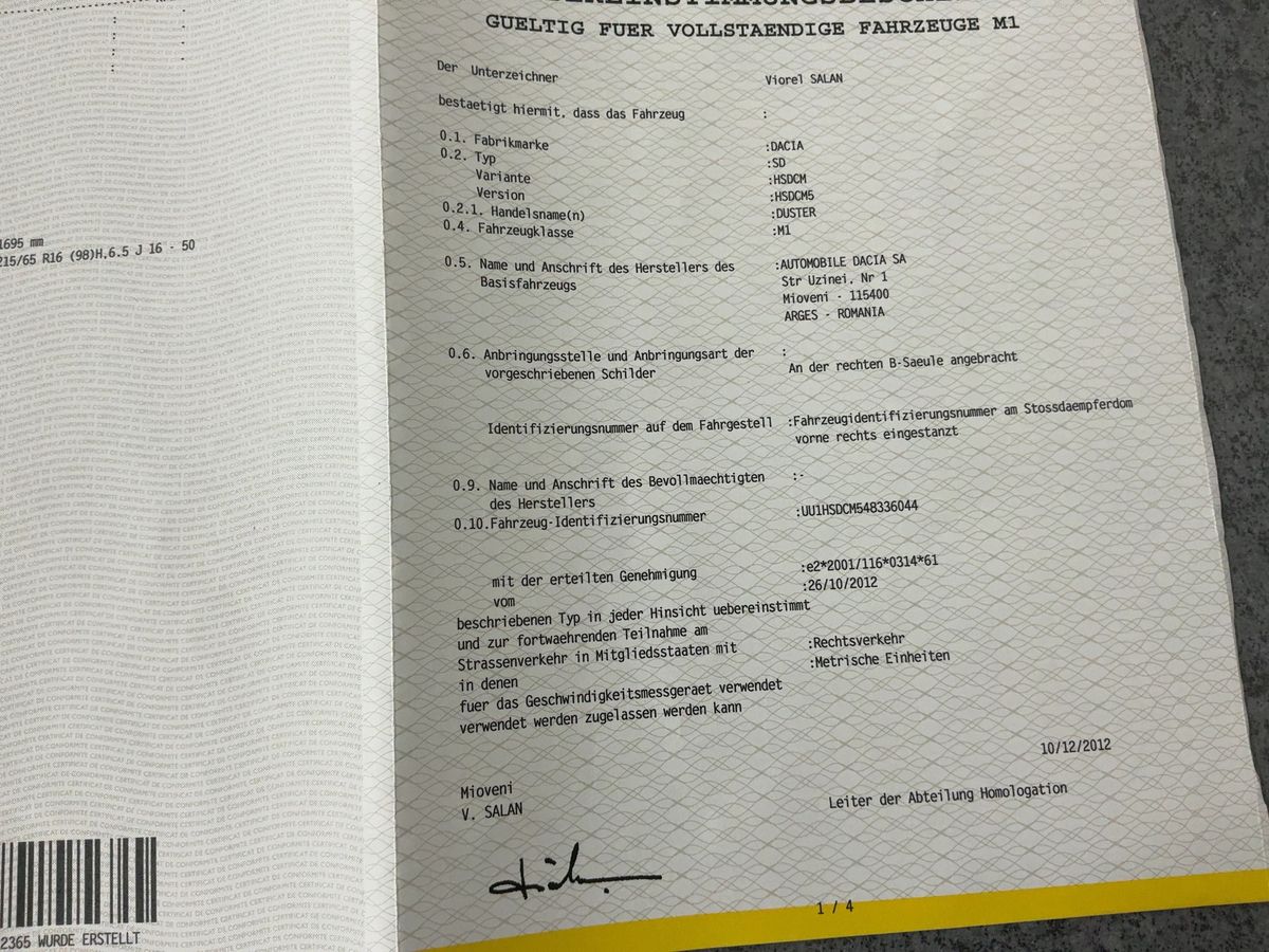 Dacia Duster 1.6 Laureate 4x2